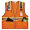 Ergodyne Two-Tone Hi-Vis Safety Vest S Class 2 H Back, , Zipper 6 Pockets, 2 Mic Tab, ID Window 8246Z-S - alternate 3